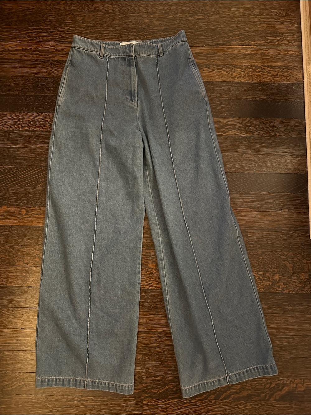 Rosetta Getty Wide-Leg Jeans in Denim Blue